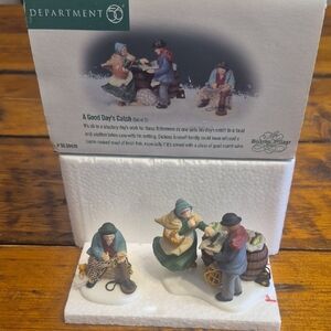 Department 56 "A Good Day's Catch" Figurines Set Of 2